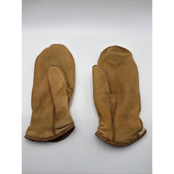 The Unbranded Brand Accessories - Snowfall Women's Leather Mittens Fleece-Lined Pairs 3.5 x 8 Inch